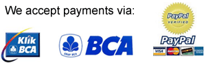 Accept payments from BCA and Paypal